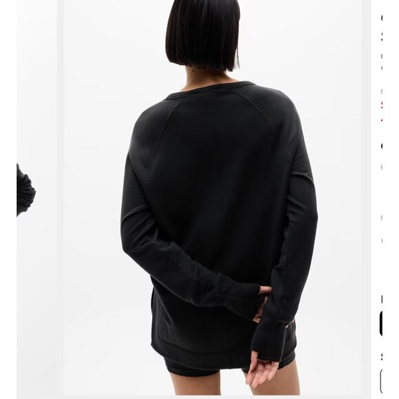 Athleta Coaster Luxe Recover Sweatshirt in black size M - Picture 2 of 13